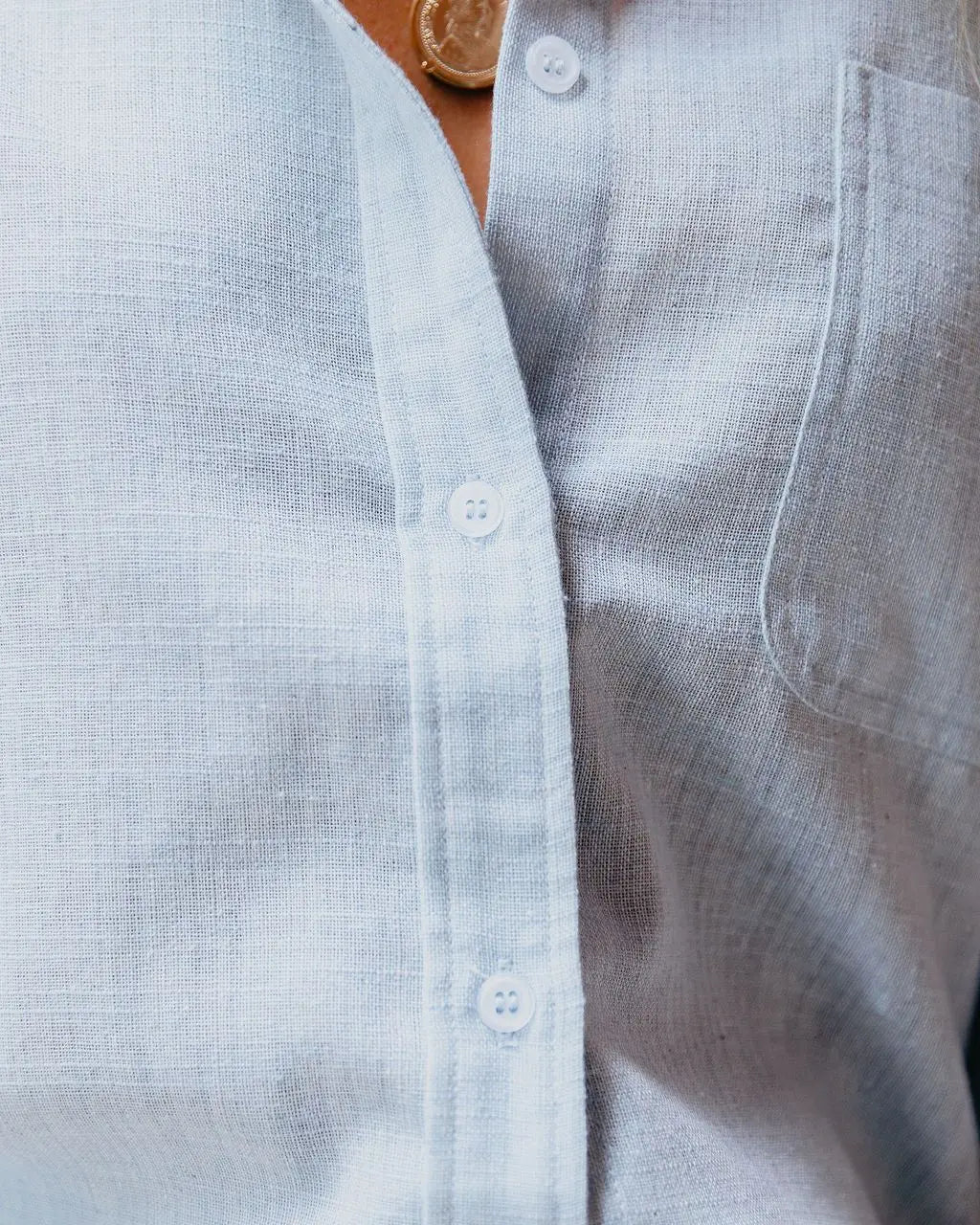 Camisa Bruna — Lino y Algodón Oversize