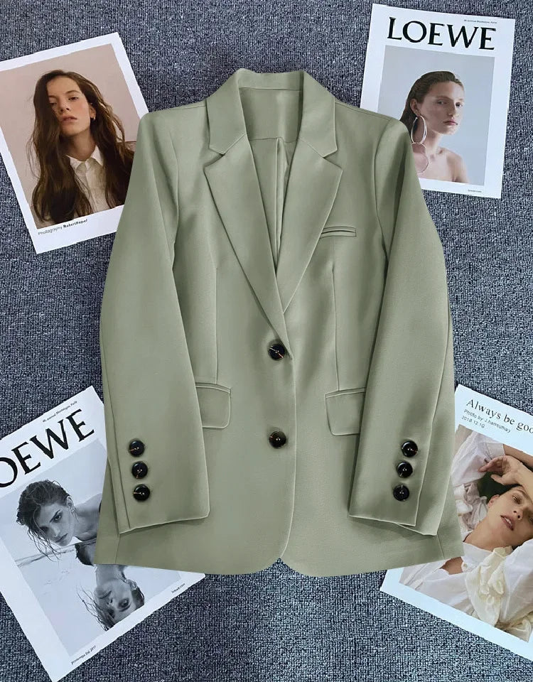 Blazer Colette — Un Botón de Corte Recto