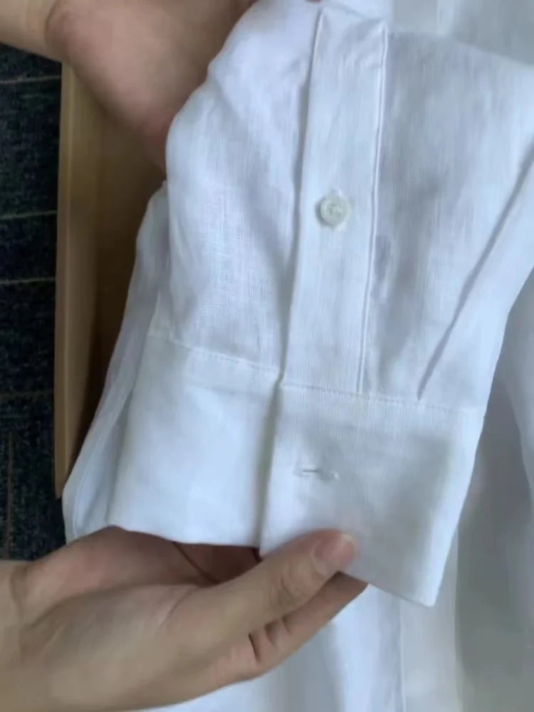 Camisa Amélie — Lino Ligero de Corte Francés