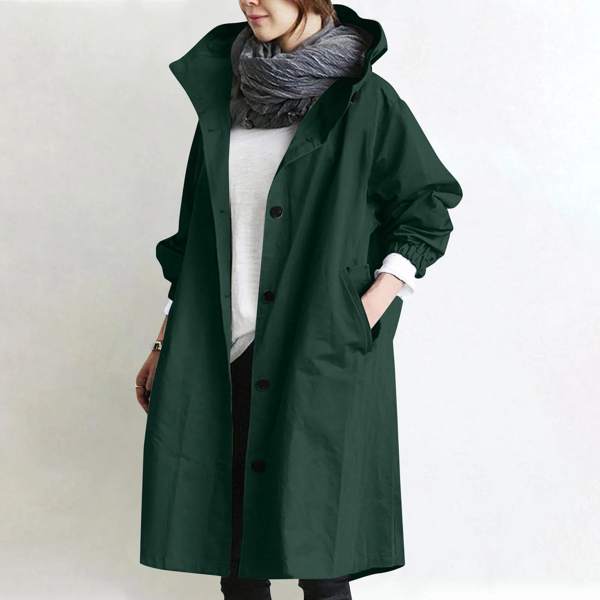Gabardina Sienna — Larga con Capucha