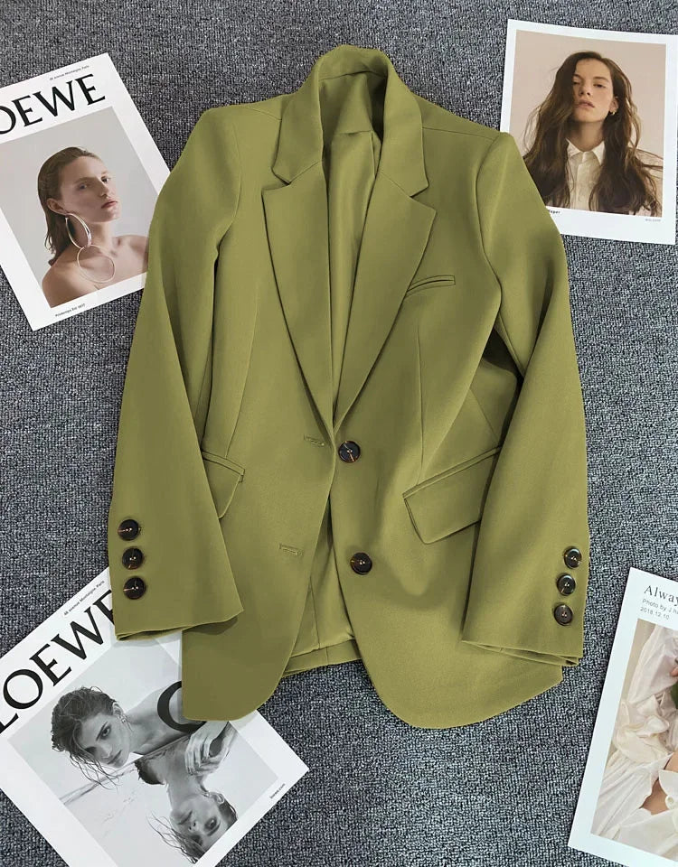 Blazer Colette — Un Botón de Corte Recto