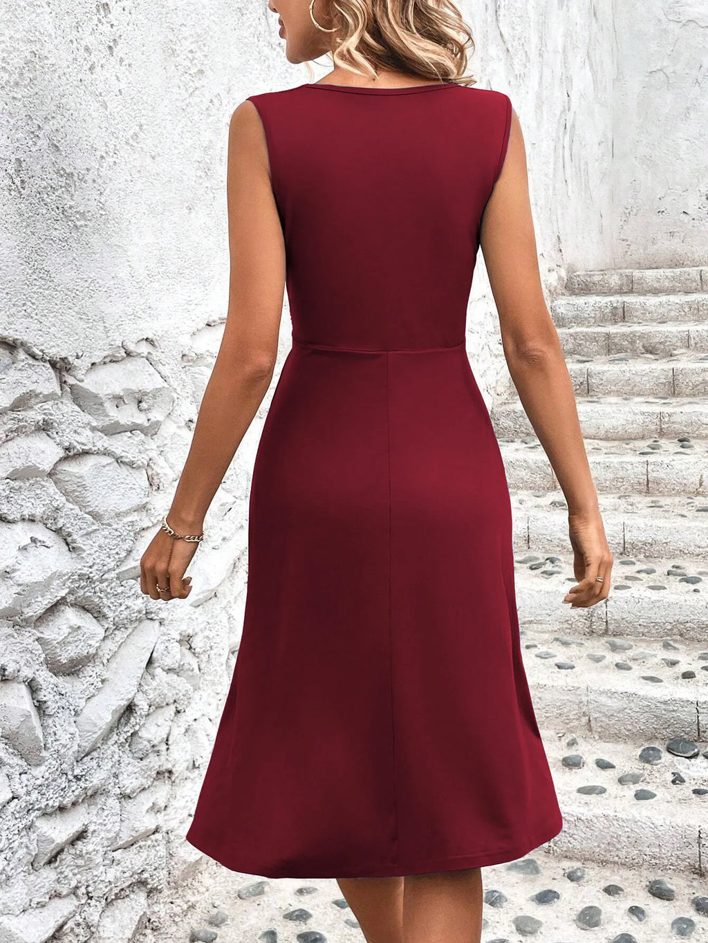 Vestido Noa — Midi Cruzado de Escote V