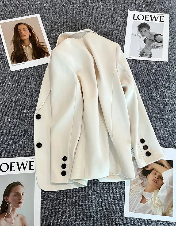 Blazer Colette — Un Botón de Corte Recto