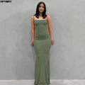 Vestido Aurora — Satén Slip con Espalda Descubierta