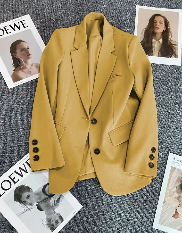 Blazer Colette — Un Botón de Corte Recto