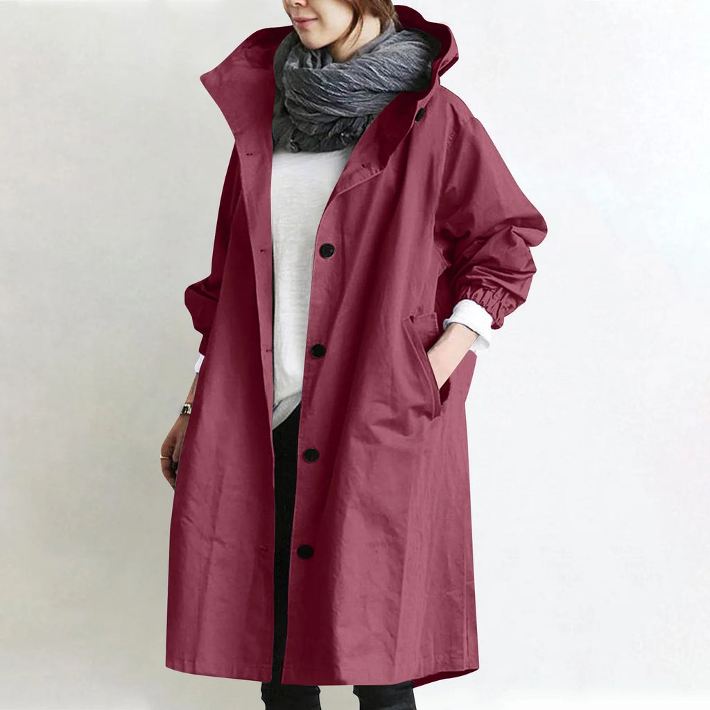 Gabardina Sienna — Larga con Capucha