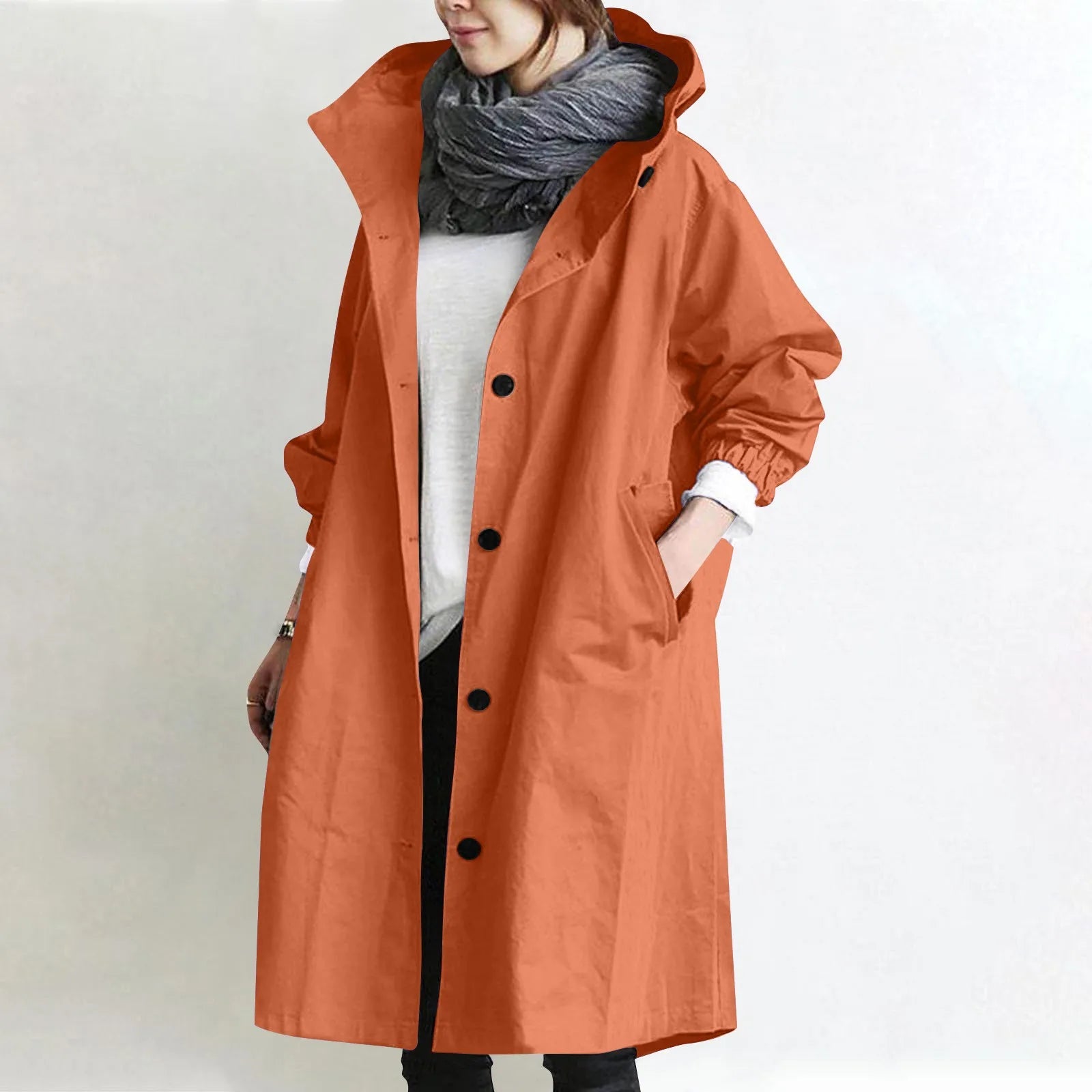 Gabardina Sienna — Larga con Capucha