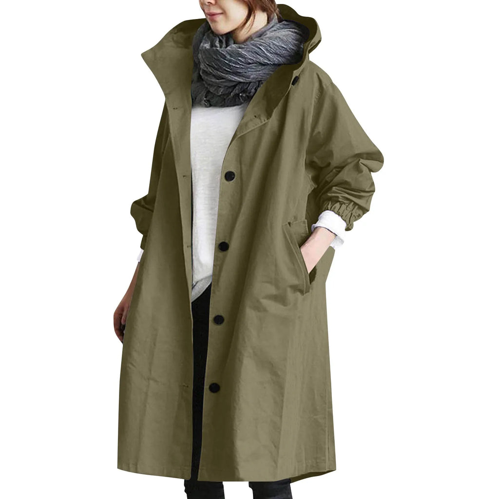 Gabardina Sienna — Larga con Capucha