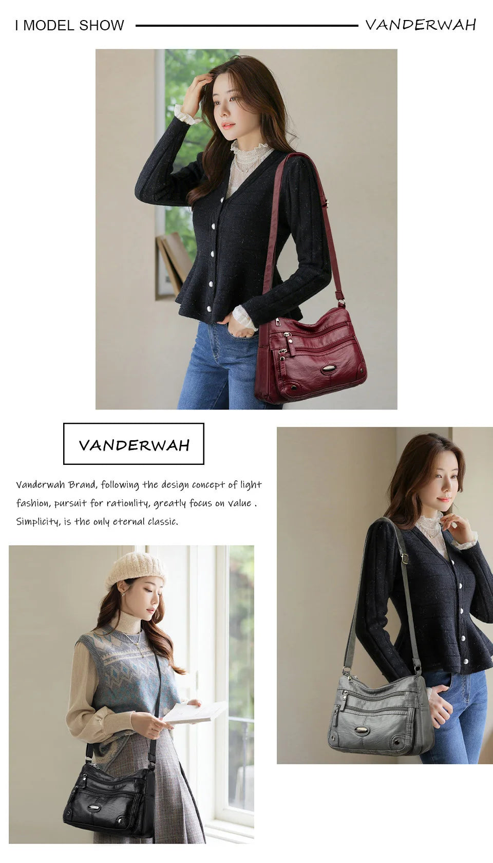 Bolso Renée — Bandolera de Doble Compartimento