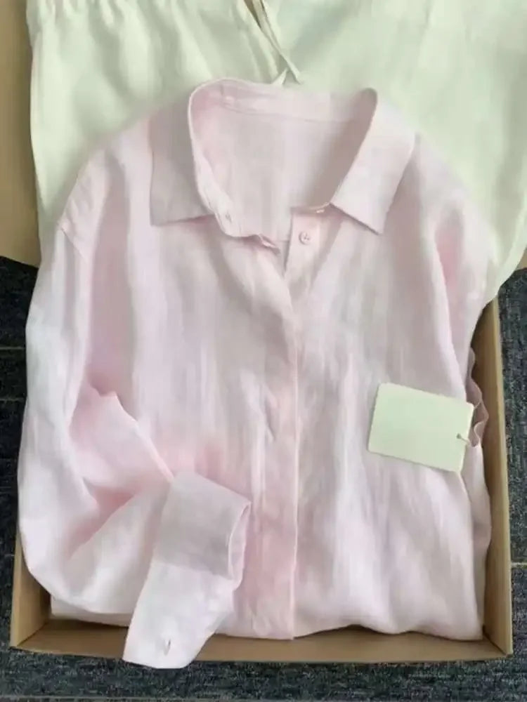 Camisa Amélie — Lino Ligero de Corte Francés