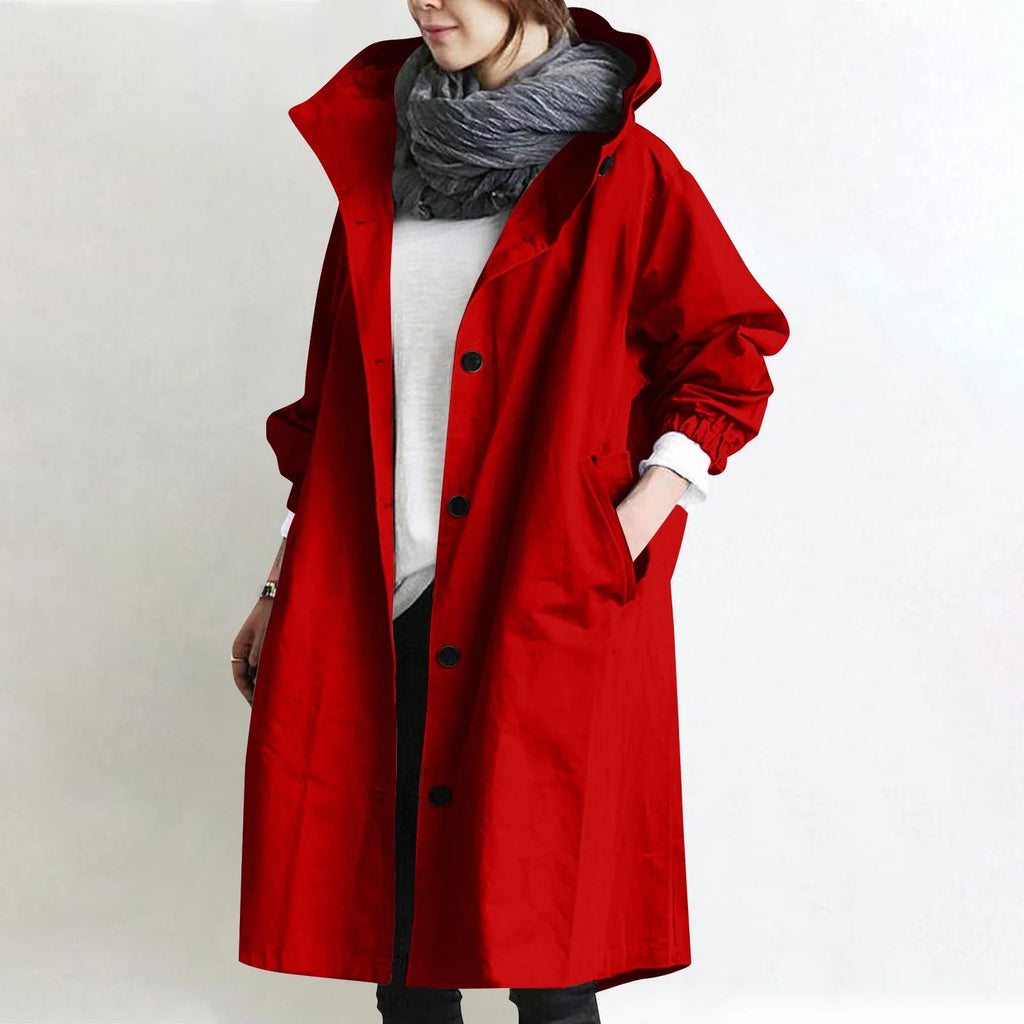 Gabardina Sienna — Larga con Capucha