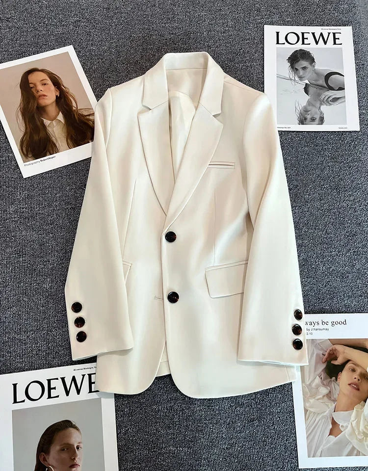 Blazer Colette — Un Botón de Corte Recto