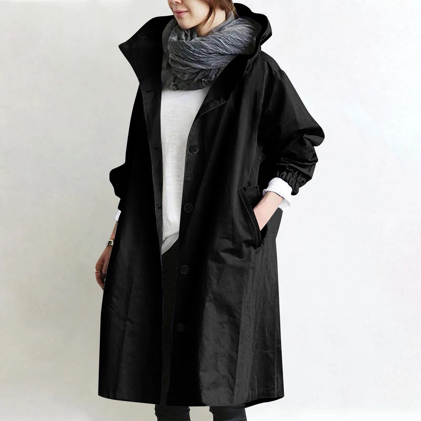 Gabardina Sienna — Larga con Capucha