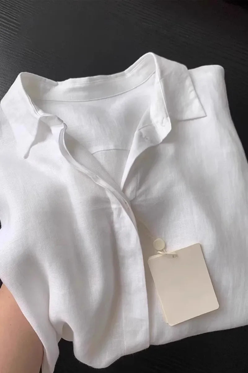 Camisa Amélie — Lino Ligero de Corte Francés