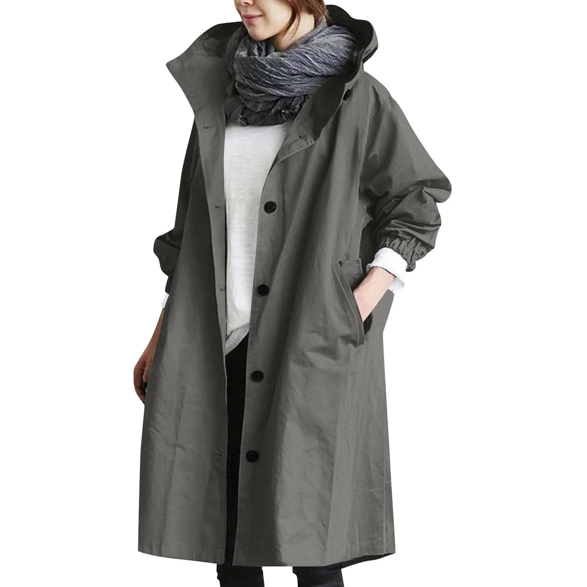 Gabardina Sienna — Larga con Capucha