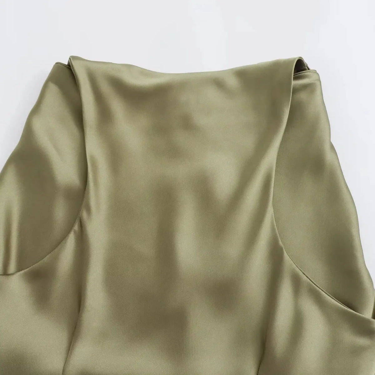 Vestido Selene — Satén Midi de Tirantes
