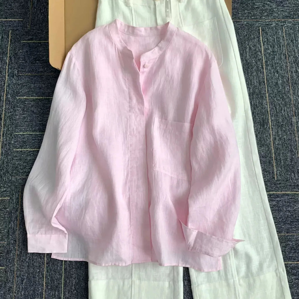 Camisa Amélie — Lino Ligero de Corte Francés
