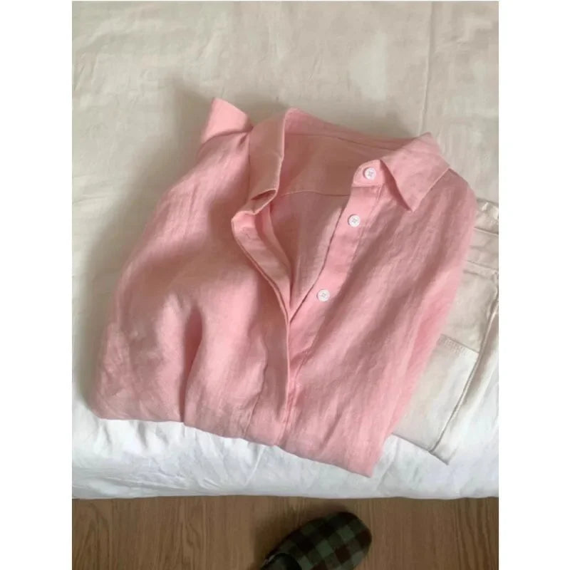Camisa Amélie — Lino Ligero de Corte Francés