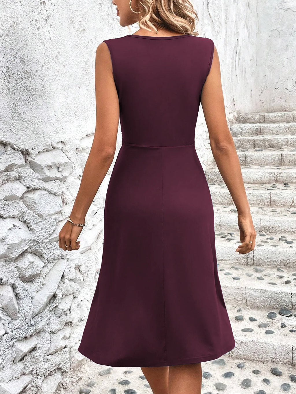 Vestido Noa — Midi Cruzado de Escote V