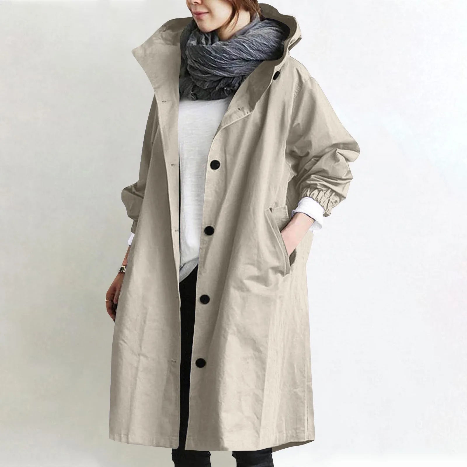 Gabardina Sienna — Larga con Capucha