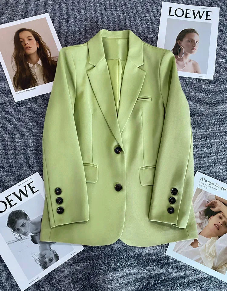 Blazer Colette — Un Botón de Corte Recto