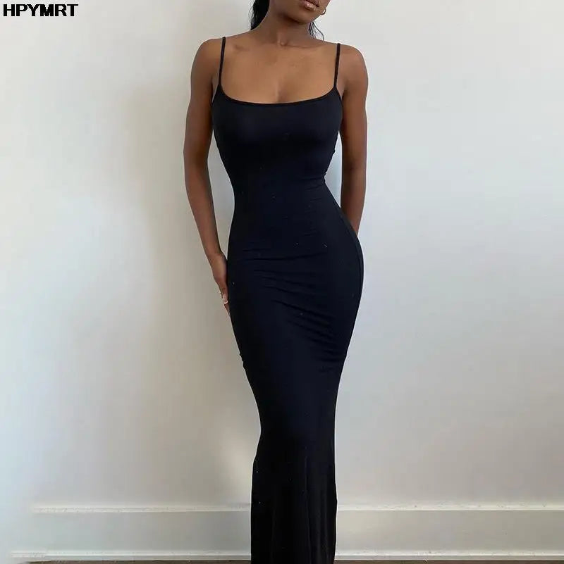 Vestido Aurora — Satén Slip con Espalda Descubierta