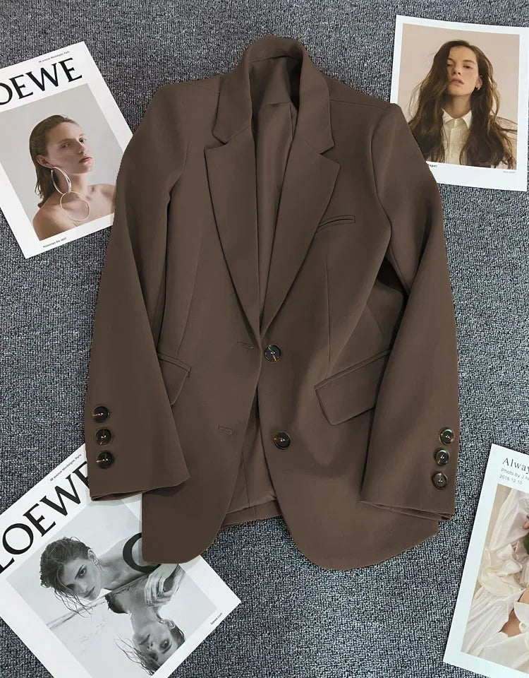 Blazer Colette — Un Botón de Corte Recto