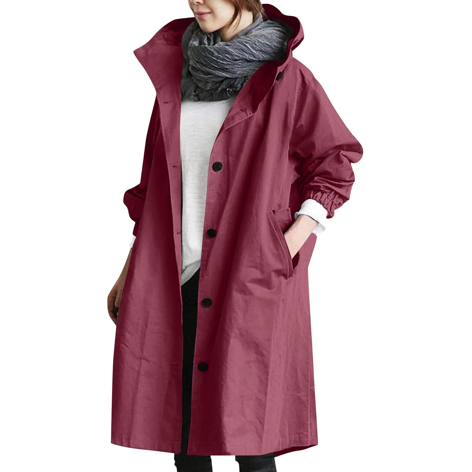 Gabardina Sienna — Larga con Capucha