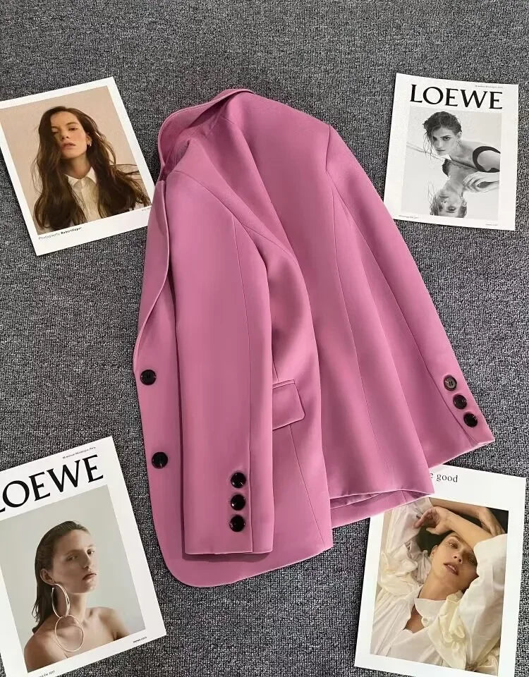 Blazer Colette — Un Botón de Corte Recto
