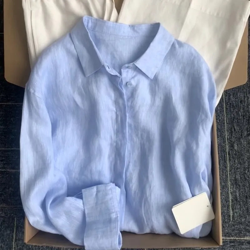 Camisa Amélie — Lino Ligero de Corte Francés