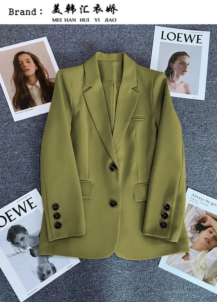 Blazer Colette — Un Botón de Corte Recto