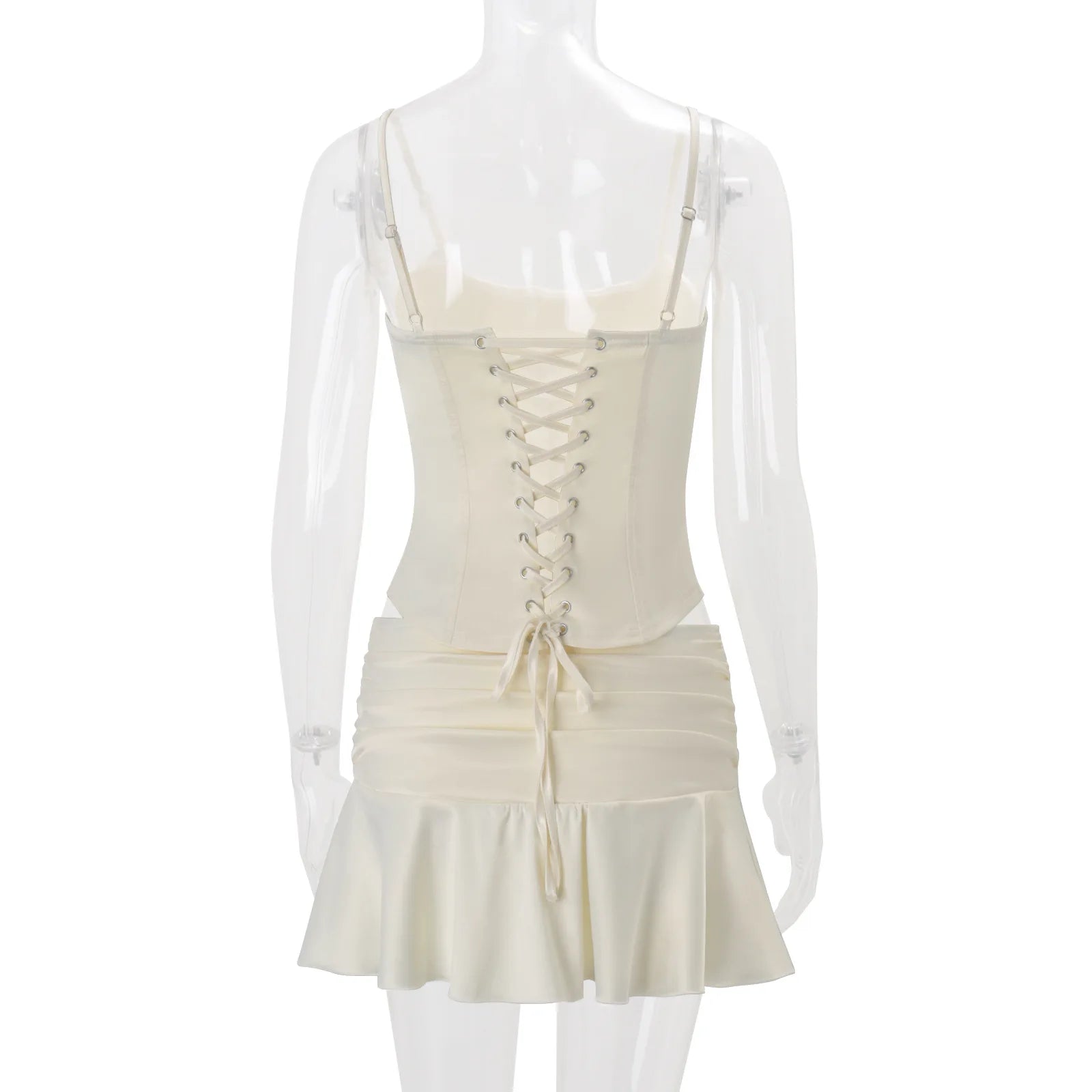 Conjunto Adele — Top de Tirantes y Falda Plisada