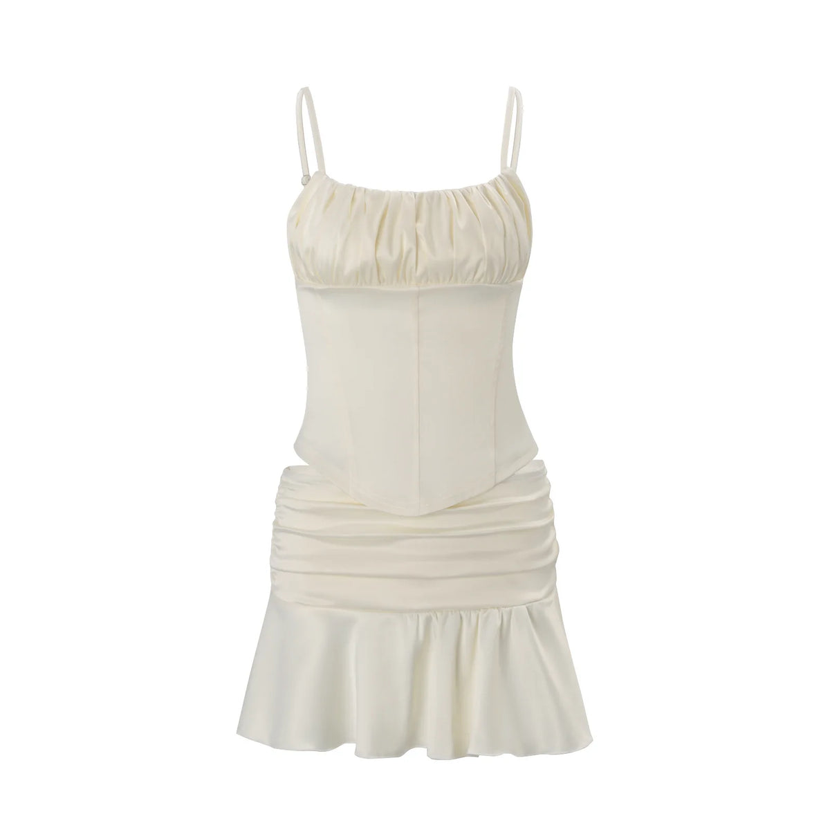 Conjunto Adele — Top de Tirantes y Falda Plisada