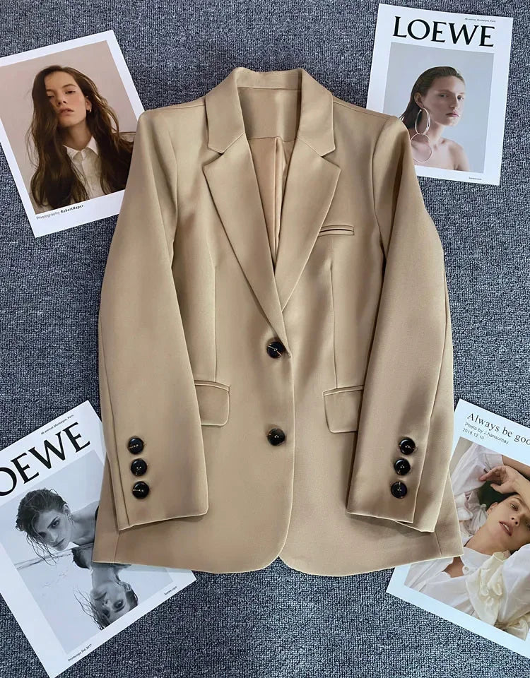 Blazer Colette — Un Botón de Corte Recto