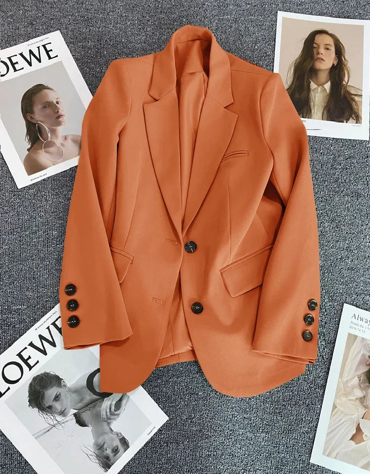 Blazer Colette — Un Botón de Corte Recto