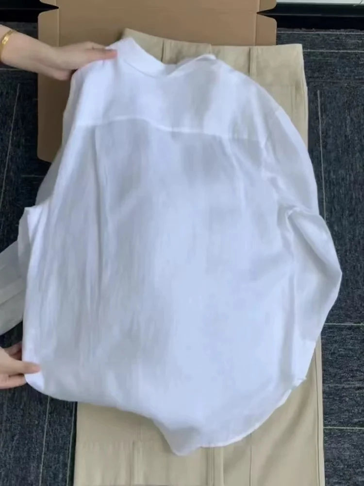 Camisa Amélie — Lino Ligero de Corte Francés