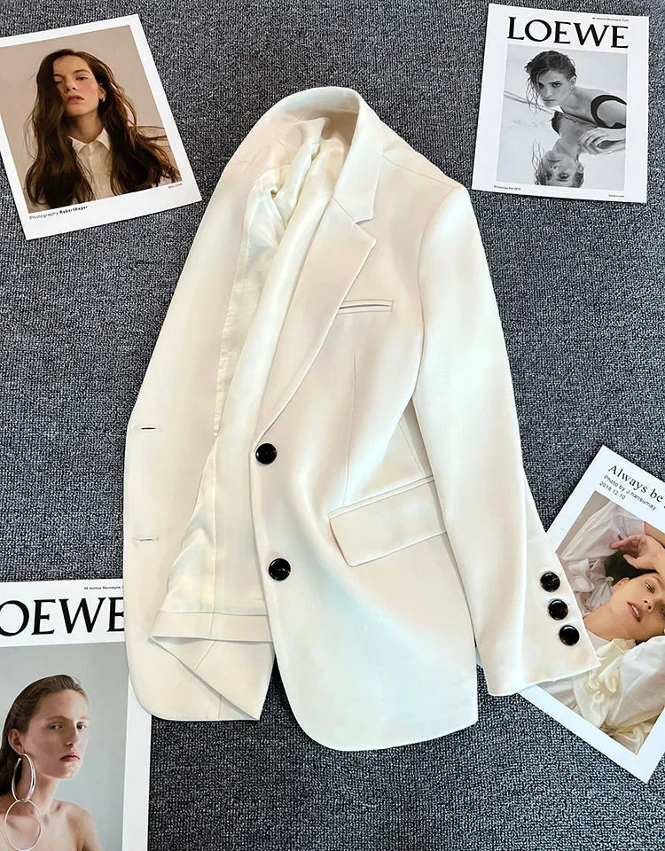 Blazer Colette — Un Botón de Corte Recto