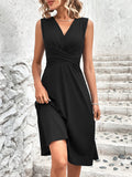 Vestido Noa — Midi Cruzado de Escote V