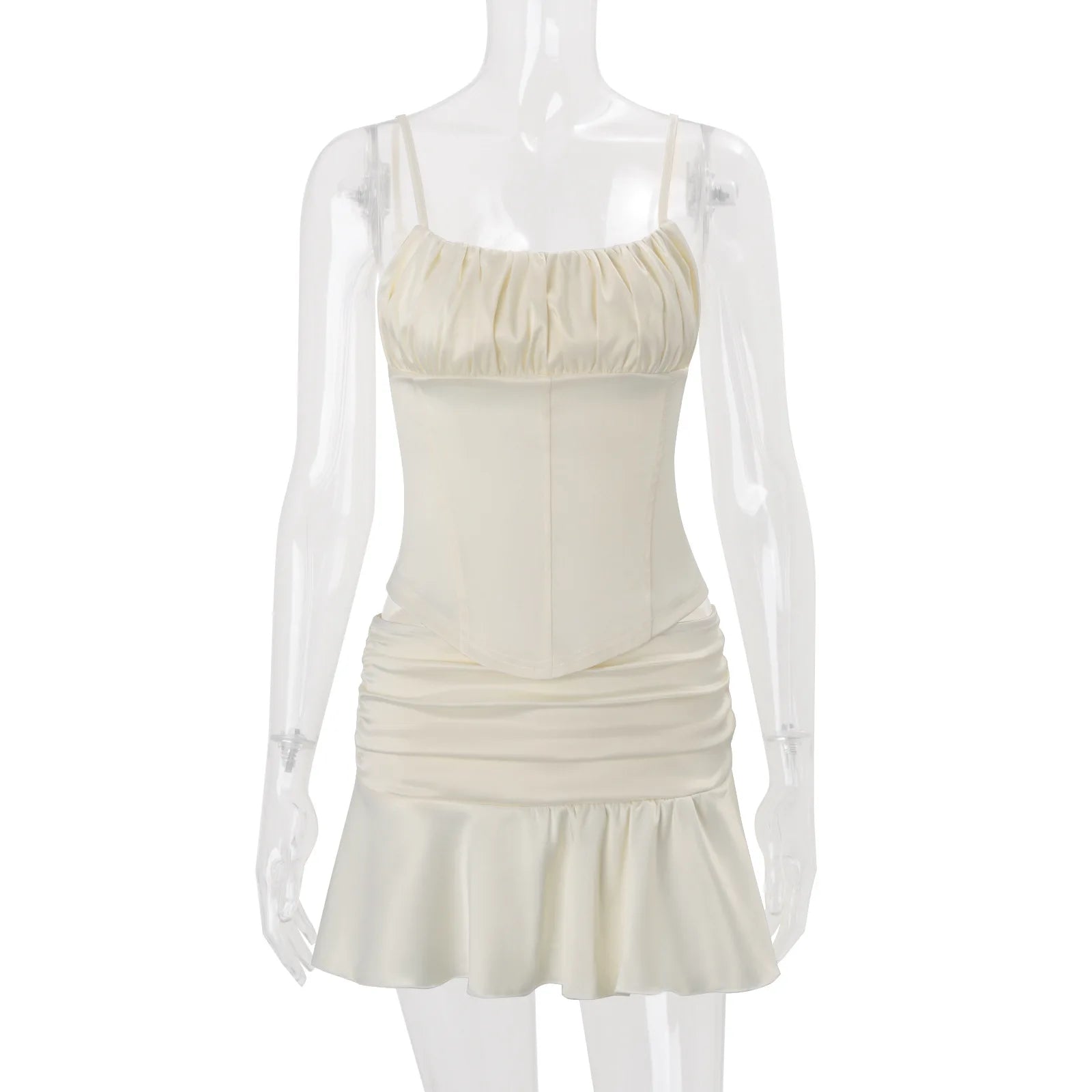 Conjunto Adele — Top de Tirantes y Falda Plisada