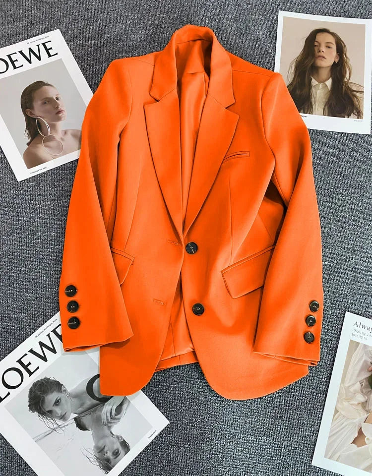 Blazer Colette — Un Botón de Corte Recto
