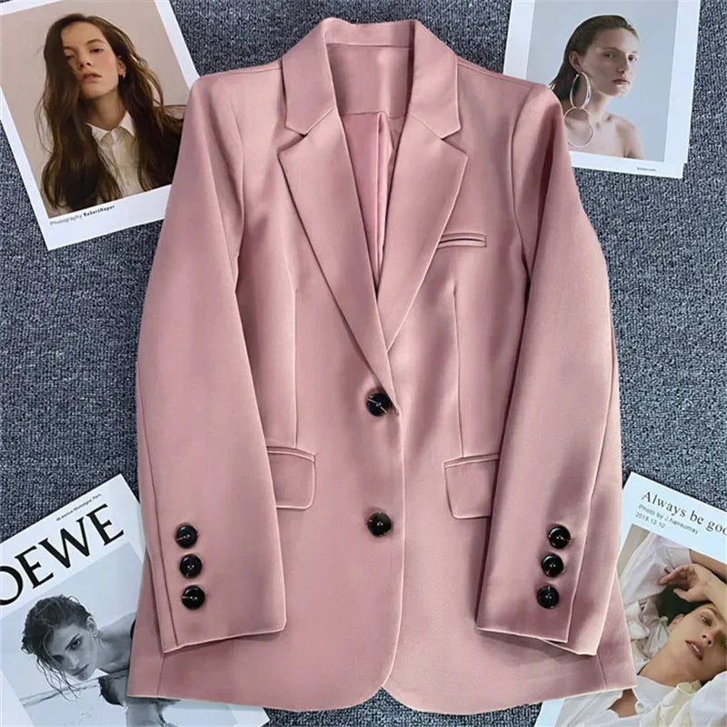 Blazer Colette — Un Botón de Corte Recto