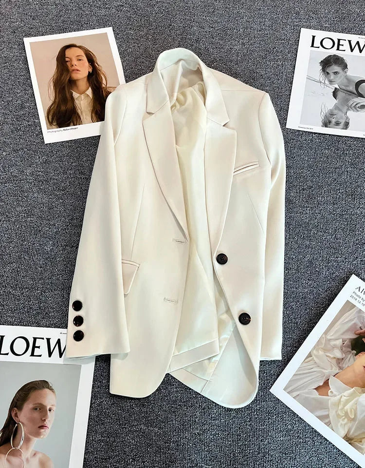 Blazer Colette — Un Botón de Corte Recto
