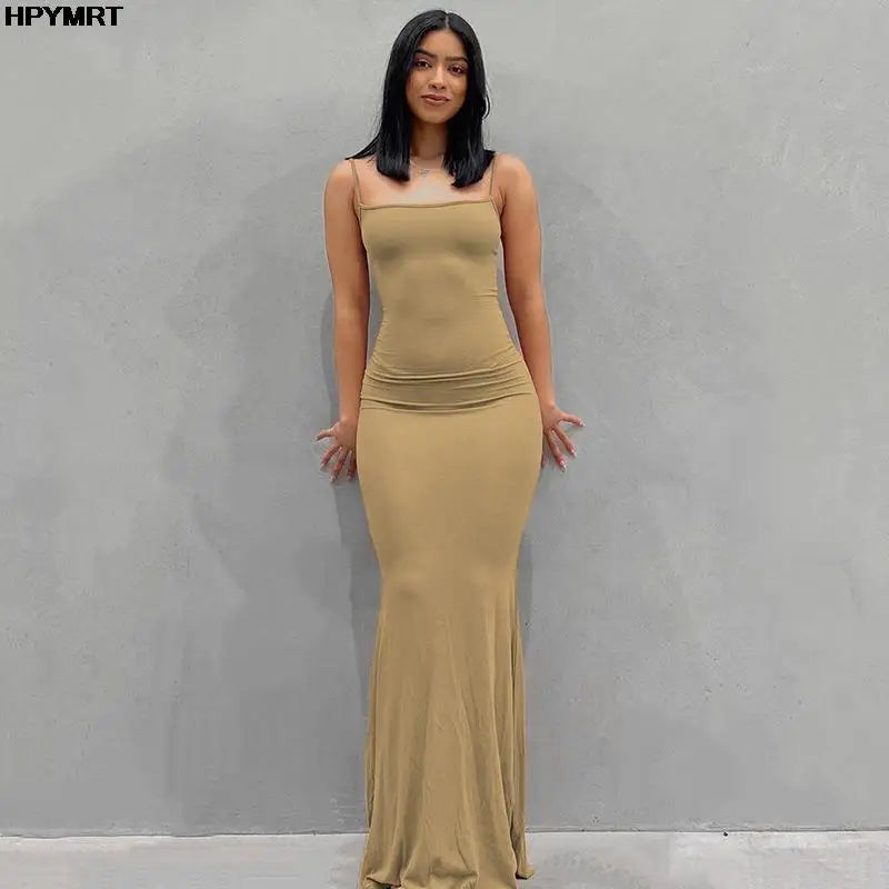 Vestido Aurora — Satén Slip con Espalda Descubierta