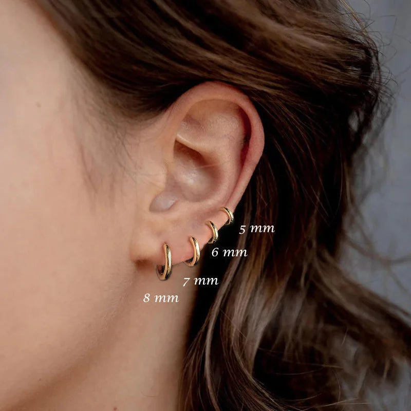 Pendientes Mila — Aros Finos de Acero