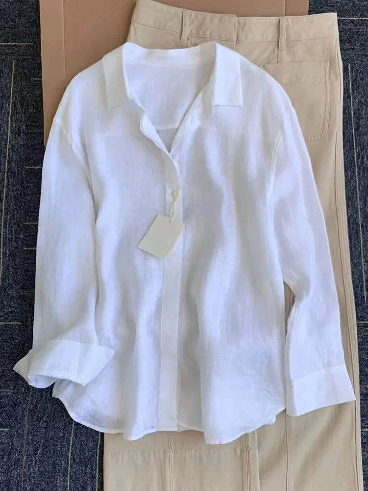 Camisa Amélie — Lino Ligero de Corte Francés