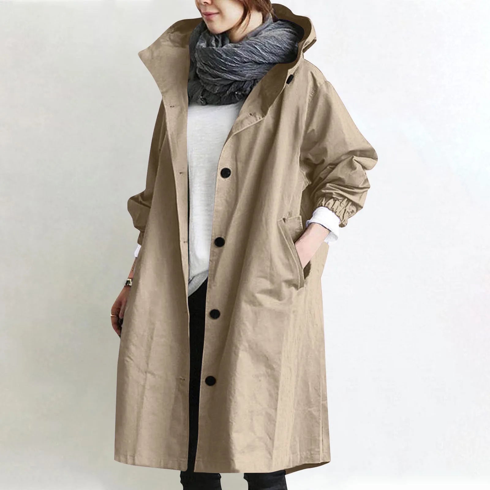 Gabardina Sienna — Larga con Capucha