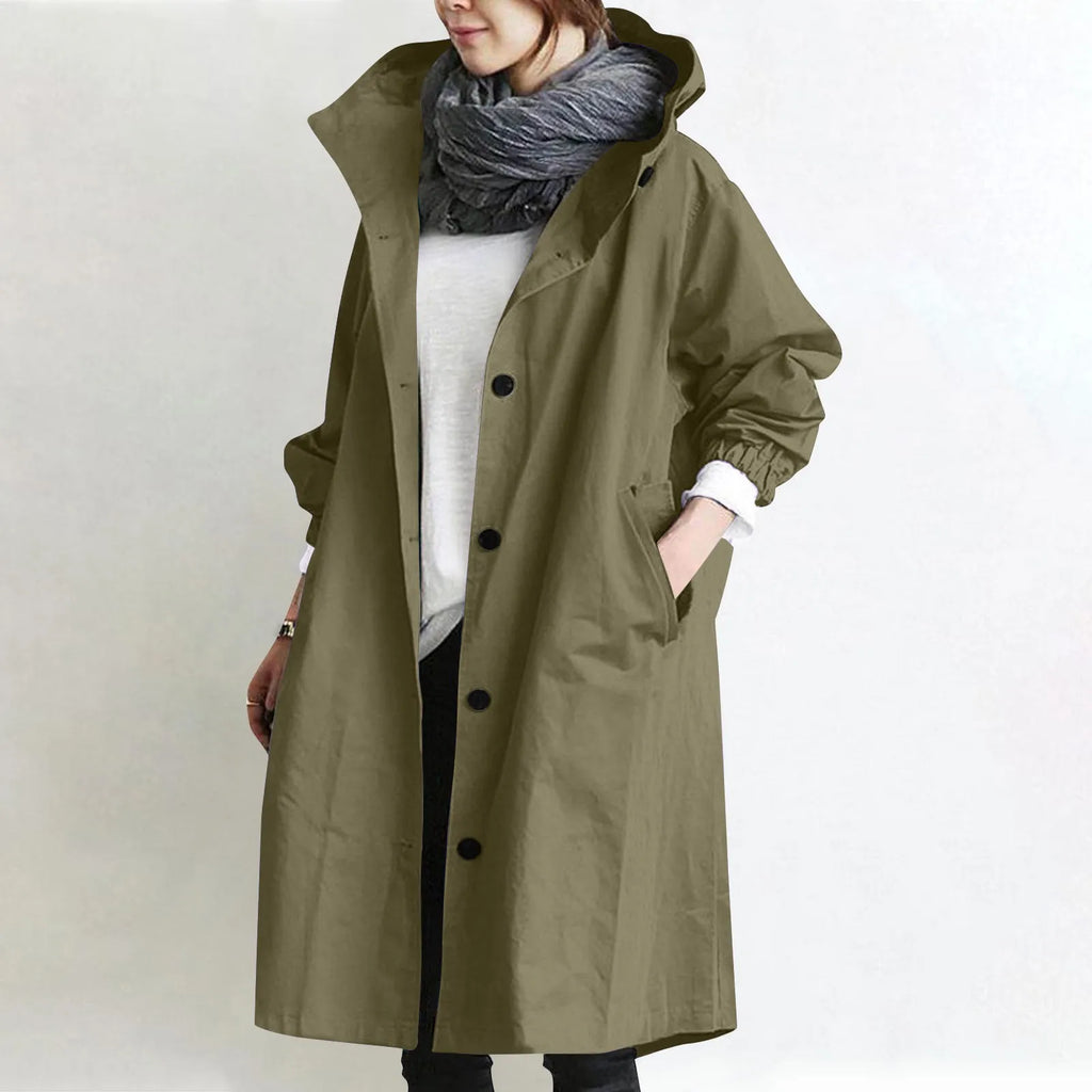 Gabardina Sienna — Larga con Capucha