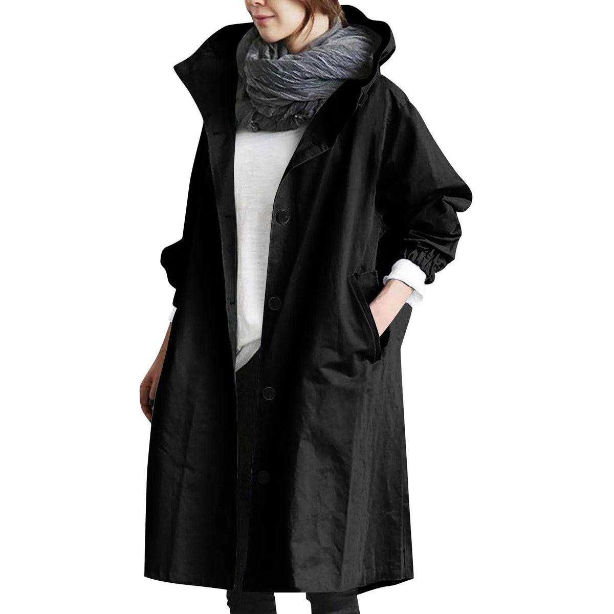 Gabardina Sienna — Larga con Capucha